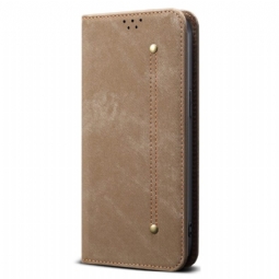 Nahkakotelo Vivo X200 Fe Farkkukangas