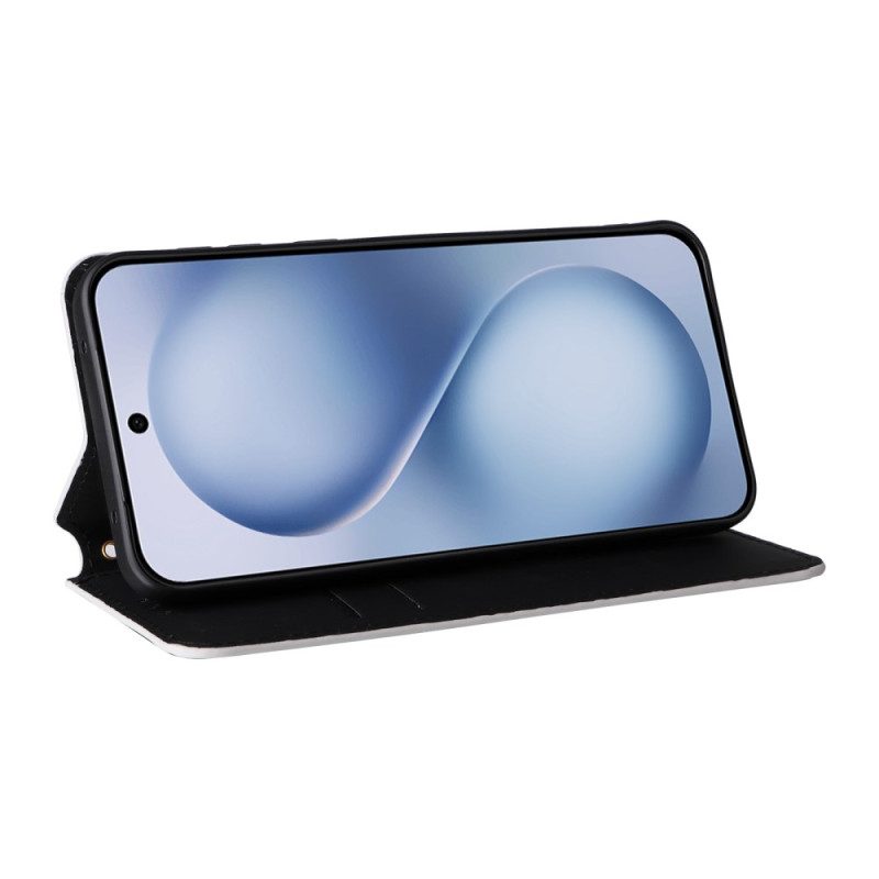 Nahkakotelo Vivo X200 Fe Timantit