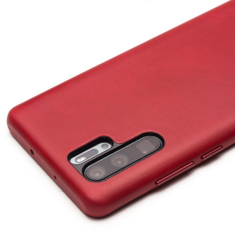 Kuori Huawei P30 Pro Hemming Qialino Premium Leather - Punainen