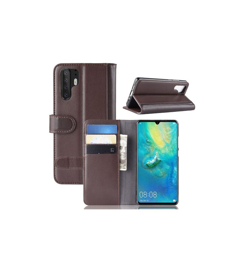 Nahkakotelo Huawei P30 Pro Murtumaton Puhelinkuoret Premium Nahkainen Korttikotelo