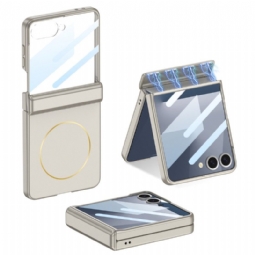 Case Samsung Galaxy Z Flip 7 Puhelinkuoret Magneettisella Kiinnityksellä Saranasuojalla Ja Gkk-brändäyksellä