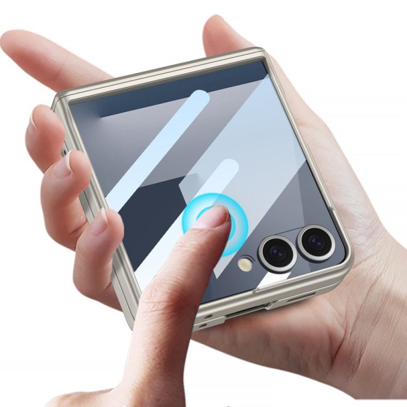 Case Samsung Galaxy Z Flip 7 Puhelinkuoret Magneettisella Kiinnityksellä Saranasuojalla Ja Gkk-brändäyksellä