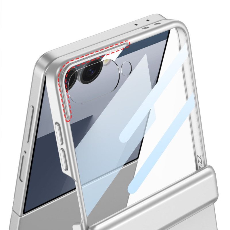 Case Samsung Galaxy Z Flip 7 Puhelinkuoret Magneettisella Kiinnityksellä Saranasuojalla Ja Gkk-brändäyksellä