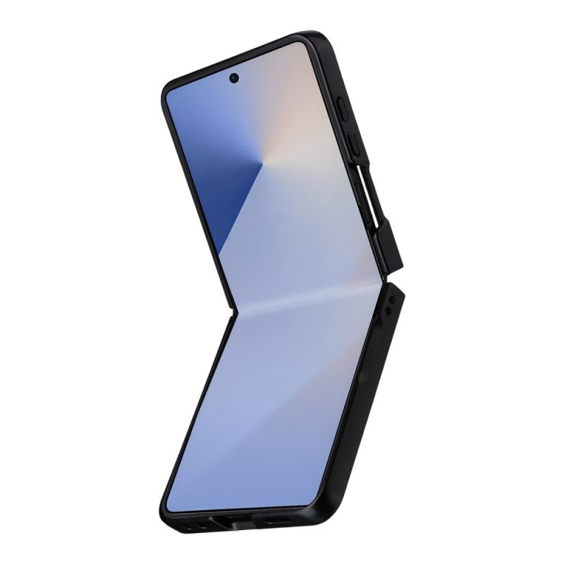 Case Samsung Galaxy Z Flip 7 Puhelinkuoret Yksivärinen Nahkaefekti