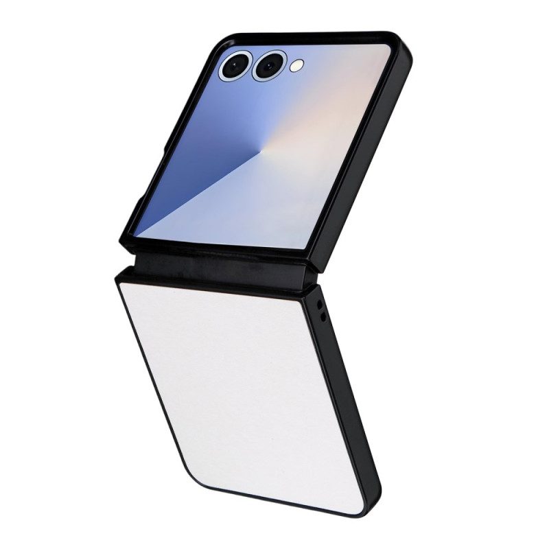 Case Samsung Galaxy Z Flip 7 Puhelinkuoret Yksivärinen Nahkaefekti