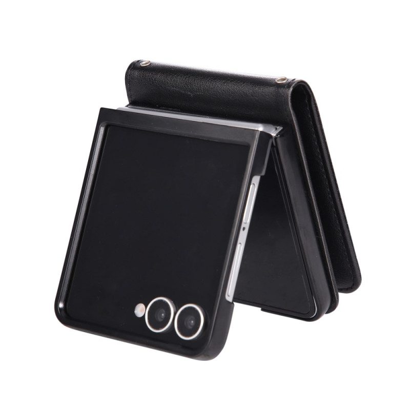 Kotelot Samsung Galaxy Z Flip 7 Keinonahkainen Korttikotelo Suojakuori