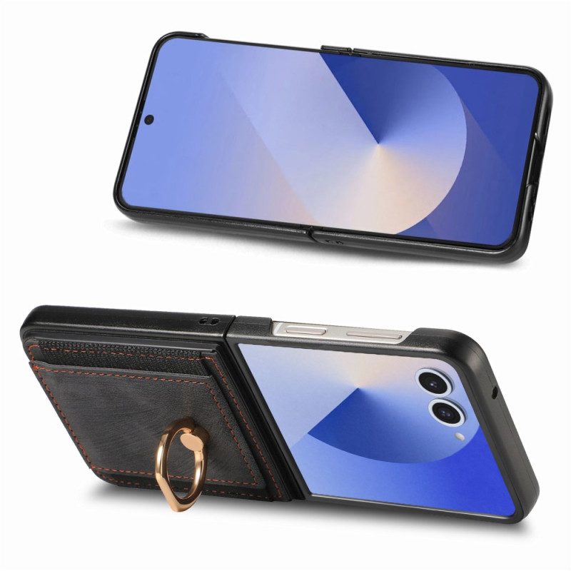 Kuori Samsung Galaxy Z Flip 7 Korttikotelo Ja Jalusta Suojakuori