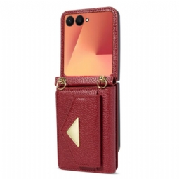 Kuori Samsung Galaxy Z Flip 7 Korttikotelo Ja Rannehihna