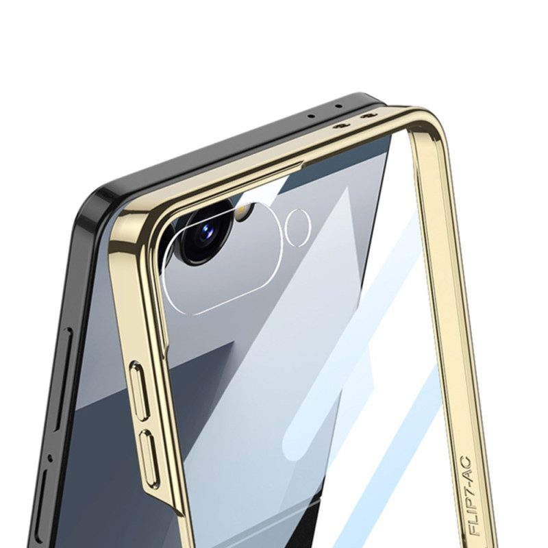 Kuori Samsung Galaxy Z Flip 7 Kudottu Kuviointi Sormuspidikkeellä