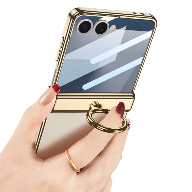 Kuori Samsung Galaxy Z Flip 7 Läpinäkyvä Jalustalla Ja Magneettisella Suojauksella Gkk