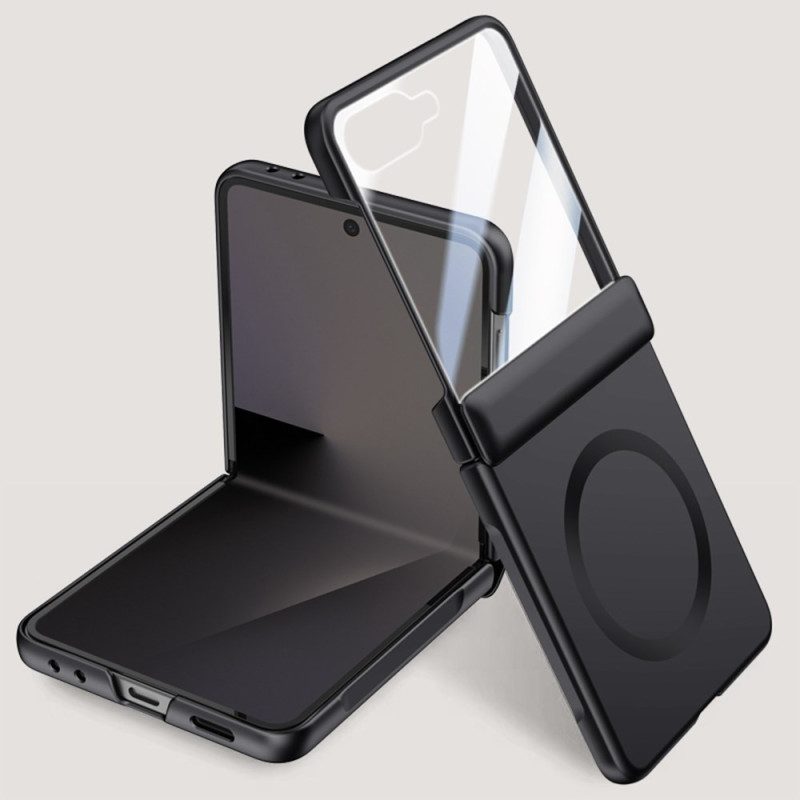 Kuori Samsung Galaxy Z Flip 7 Magneettinen Ja Metalliefektillä
