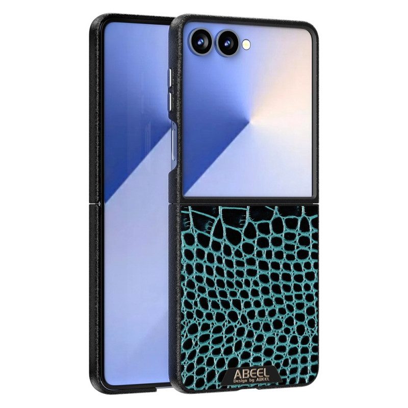 Kuori Samsung Galaxy Z Flip 7 Magsafe-yhteensopiva Krokotiilikuvioinen Abeel