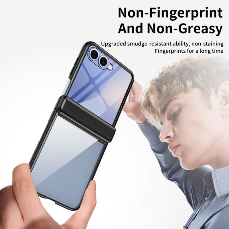 Kuori Samsung Galaxy Z Flip 7 Metalliefektinen Saranasuoja Suojakuori