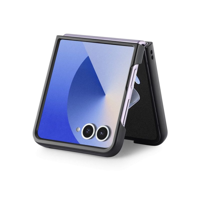 Kuori Samsung Galaxy Z Flip 7 Mokkanahkaefekti Suojakuori