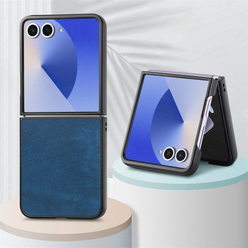 Kuori Samsung Galaxy Z Flip 7 Mokkanahkaefekti Suojakuori