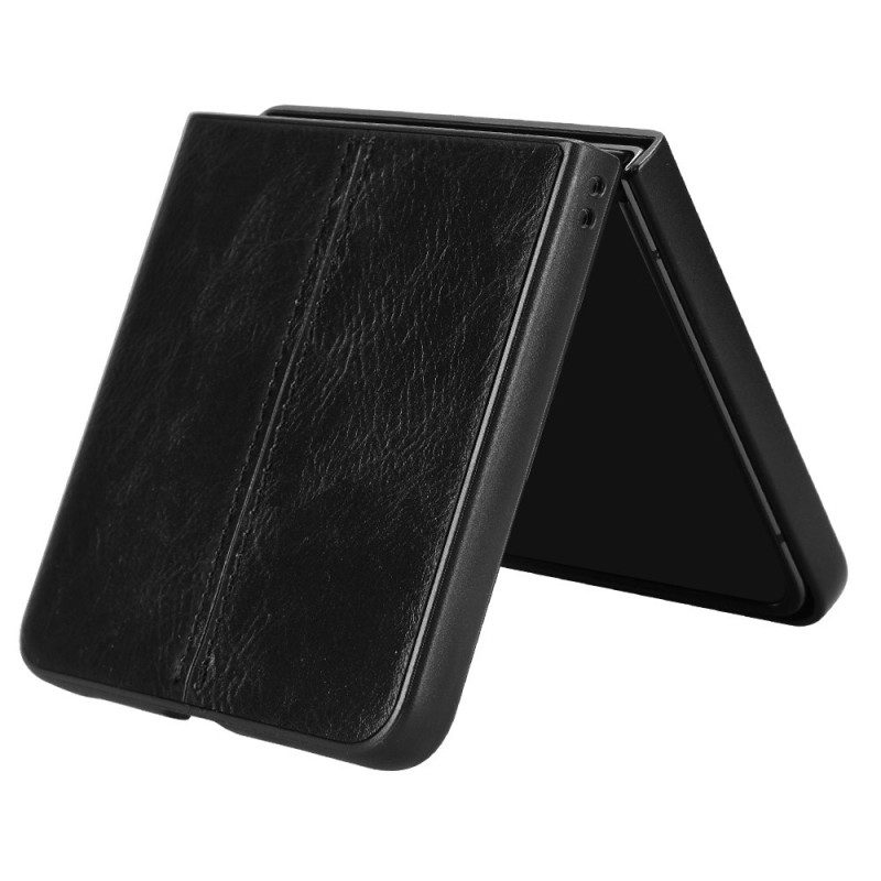 Kuori Samsung Galaxy Z Flip 7 Ommeltu Nahkakuvioinen