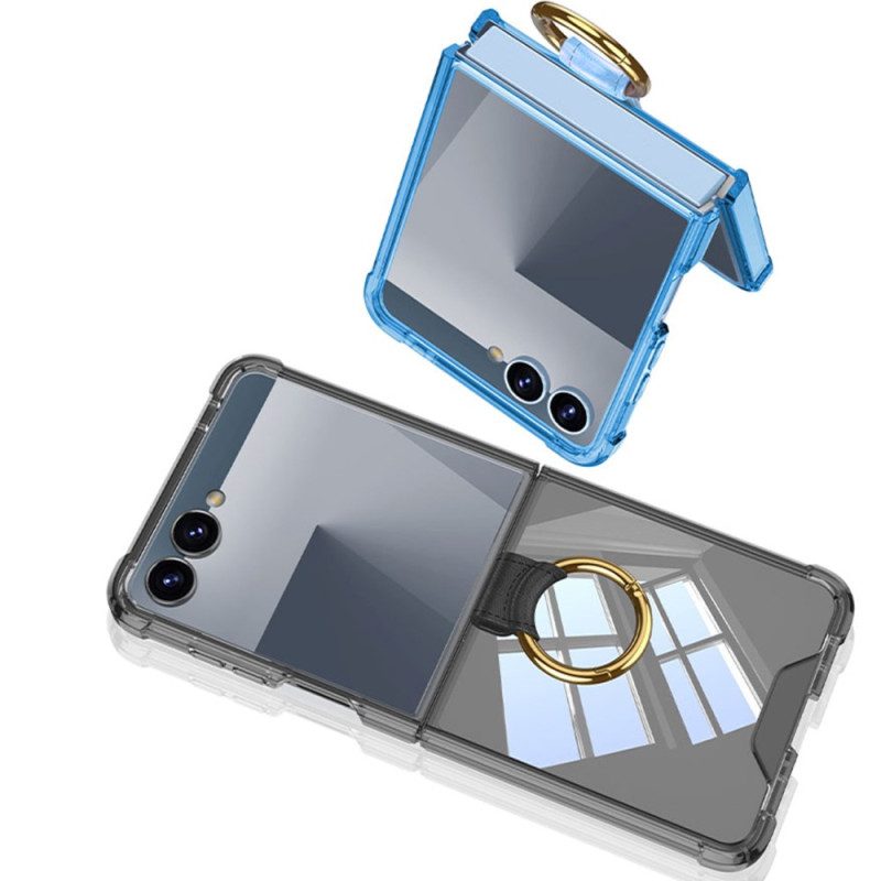 Kuori Samsung Galaxy Z Flip 7 Sormuspidike Ja Suojaus Iskunkestävä Suojakuori