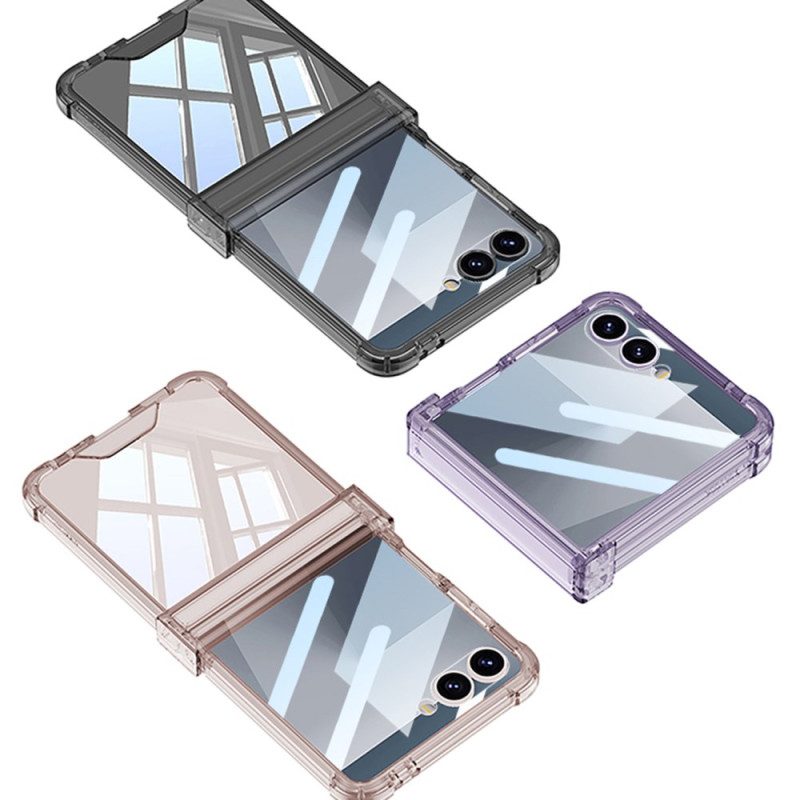 Kuori Samsung Galaxy Z Flip 7 Värillinen Läpikuultava Turvatyynysuojalla
