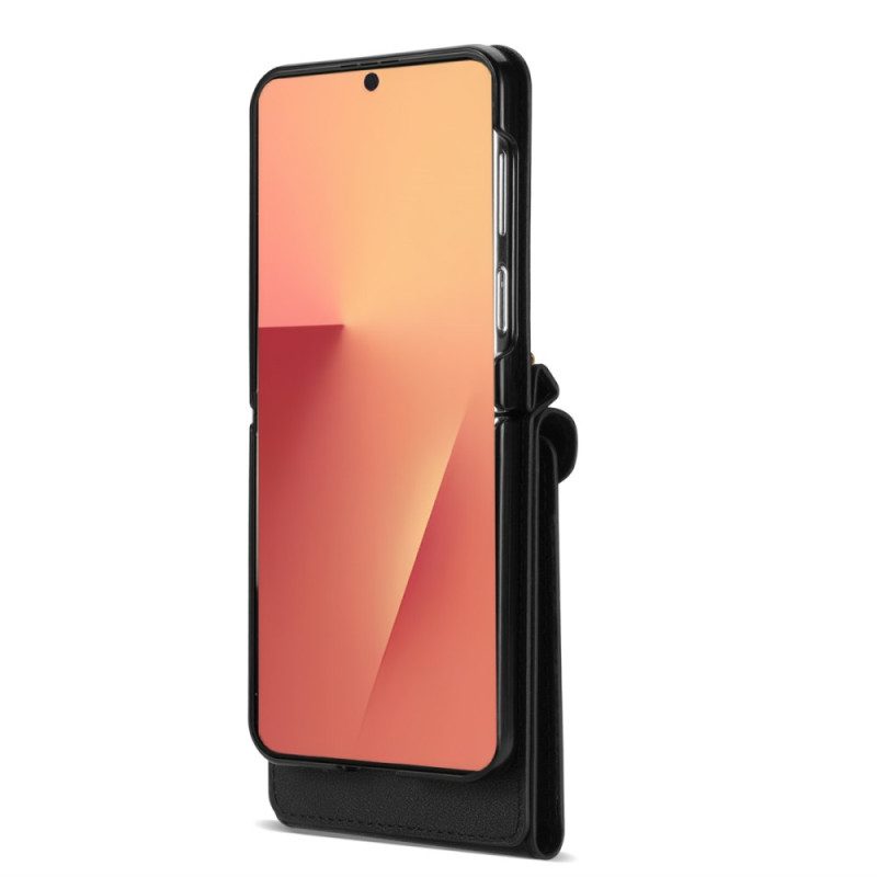 Kuori Samsung Galaxy Z Flip 7 Vetoketjullinen Lompakko Ja Olkahihna Suojakuori