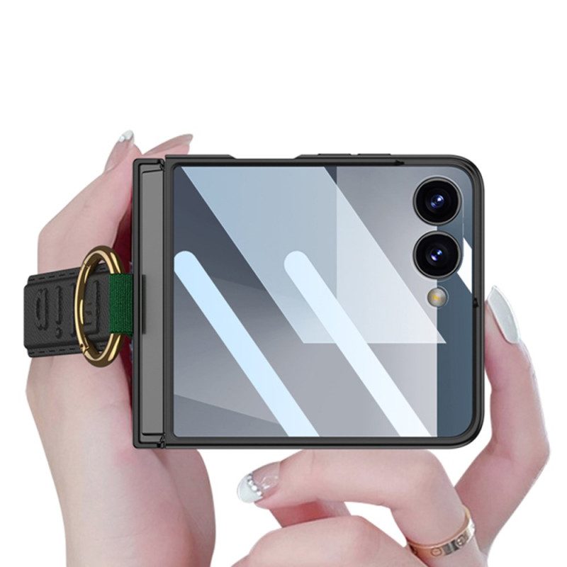 Puhelinkuoret Samsung Galaxy Z Flip 7 Gkk:n Rannehihna Ja Näytönsuoja