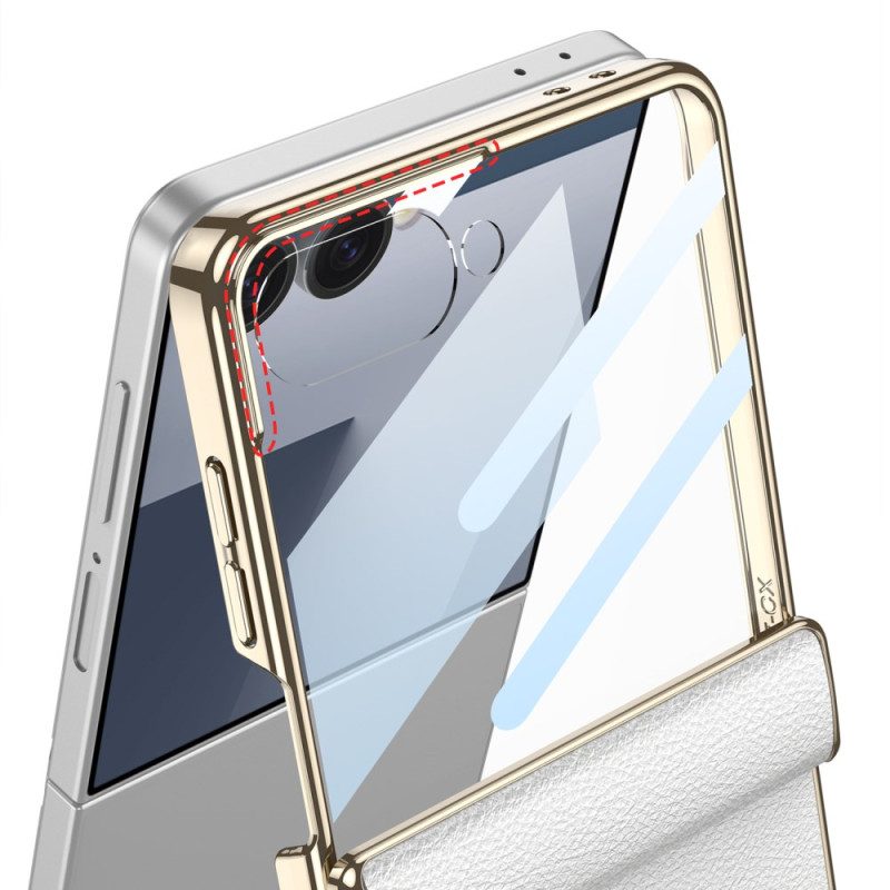 Puhelinkuoret Samsung Galaxy Z Flip 7 Keinonahka Ja Gkk-tuki