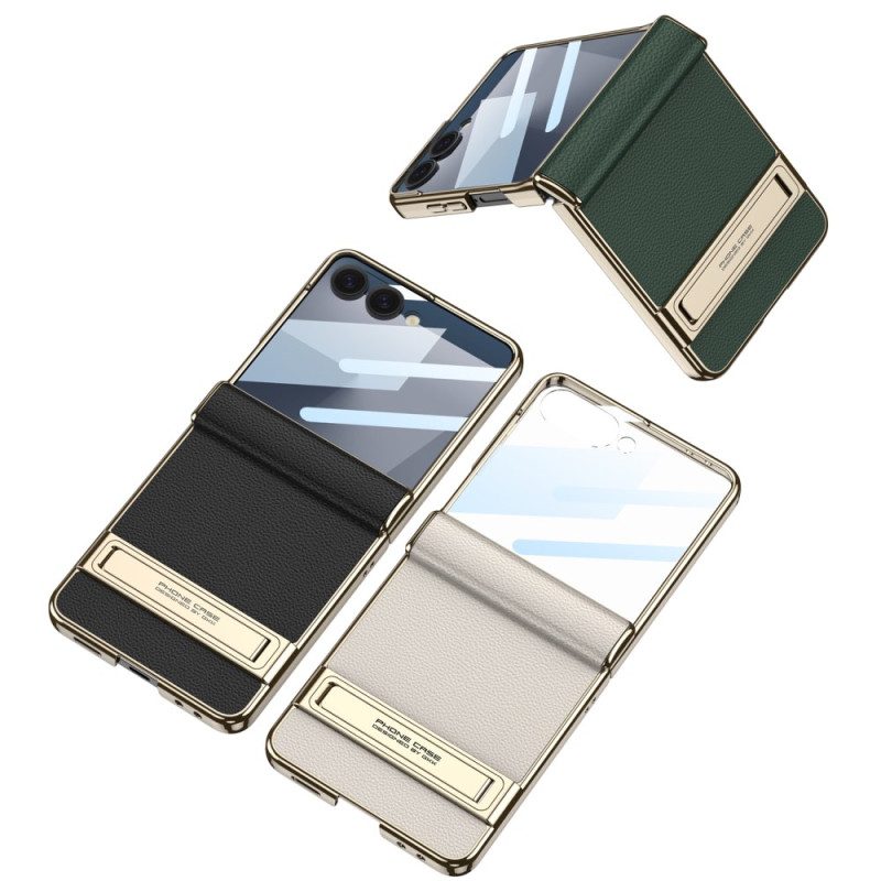 Puhelinkuoret Samsung Galaxy Z Flip 7 Keinonahka Ja Gkk-tuki