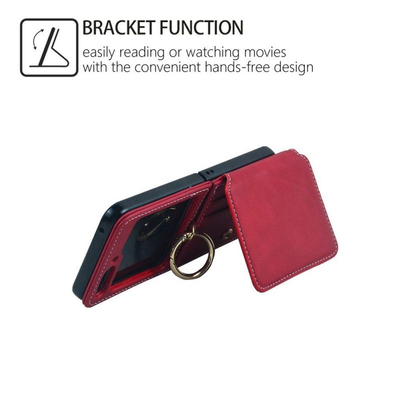 Puhelinkuoret Samsung Galaxy Z Flip 7 Korttikotelo Ja Irrotettava Ketju