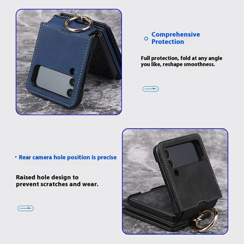 Puhelinkuoret Samsung Galaxy Z Flip 7 Korttikotelo Ja Irrotettava Ketju