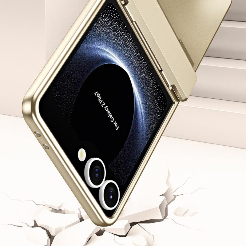 Puhelinkuoret Samsung Galaxy Z Flip 7 Metallinen Efekti Näytönsuojalla