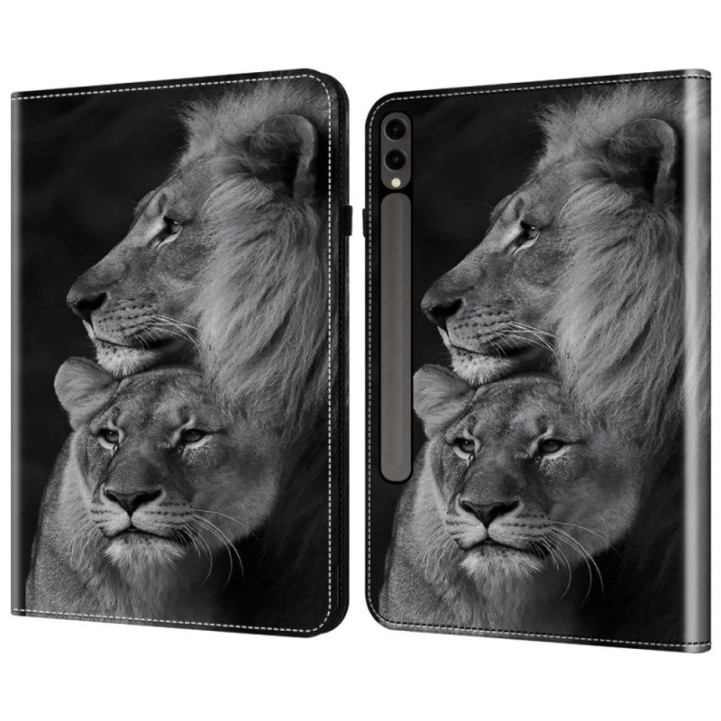 Kotelot Samsung Galaxy Tab S10 Plus Leijonat