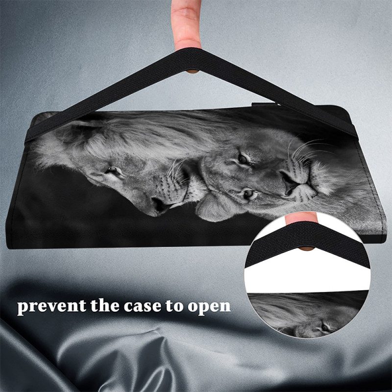 Kotelot Samsung Galaxy Tab S10 Plus Leijonat