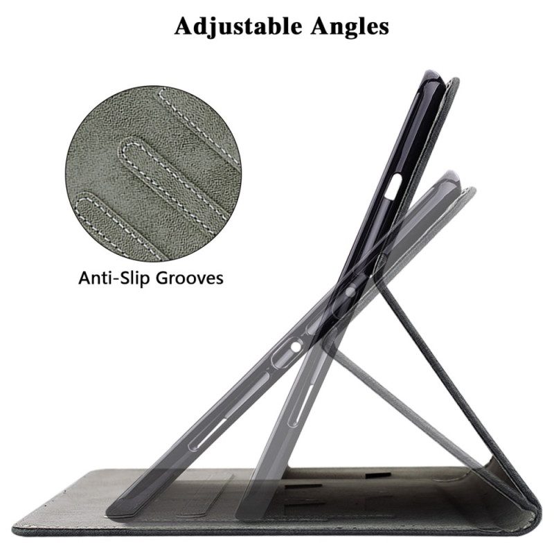 Kotelot Samsung Galaxy Tab S10 Plus Mokkanahkaefekti Pikku Tiikeri Suojakuori