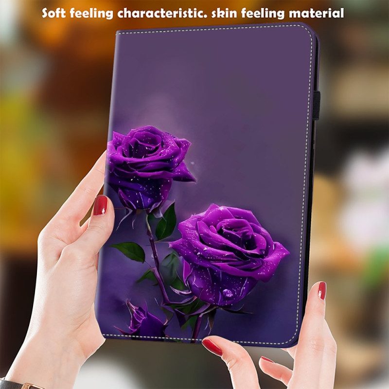 Kotelot Samsung Galaxy Tab S10 Plus Violetit Ruusut Suojakuori
