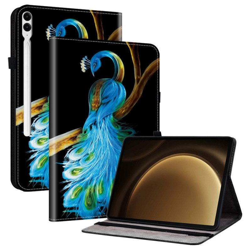 Kuoret Samsung Galaxy Tab S10 Plus Puhelinkuoret Riikinkukkokuvio