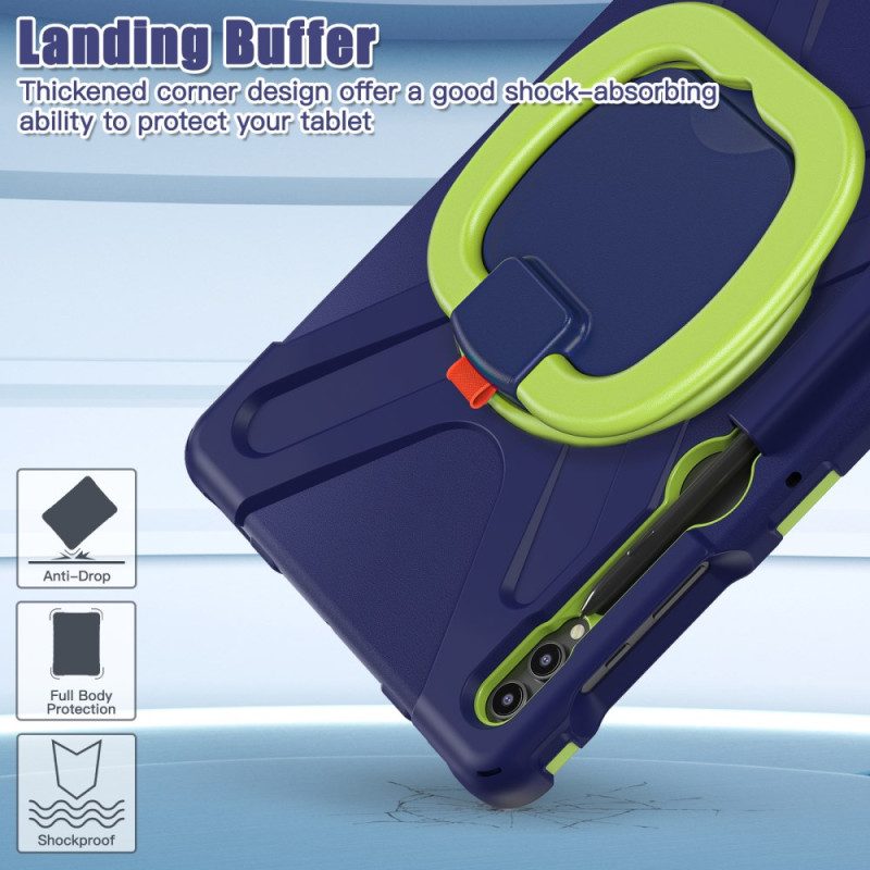 Kuori Samsung Galaxy Tab S10 Plus Monitoiminen Pyörivä Jalusta Ja Kahva