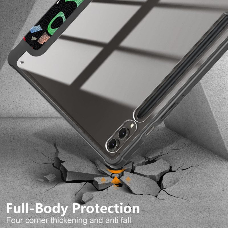 Samsung Galaxy Tab S10 Plus Graffitikuvioinen Läpinäkyvä Takakansi