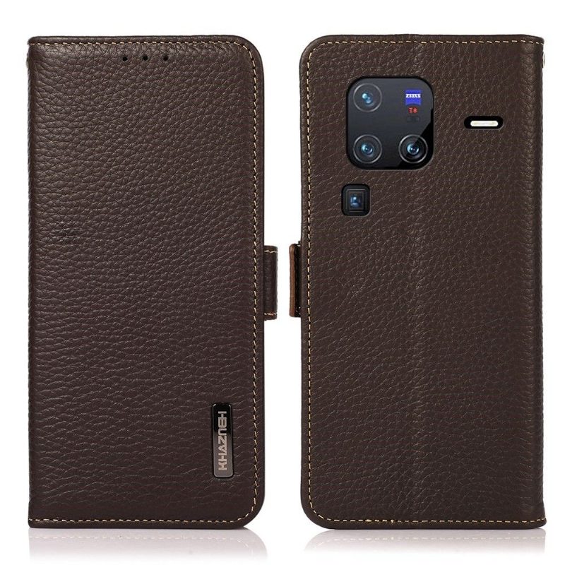 Kotelot Vivo X80 Pro Khazneh Rakeinen Nahka Ensin