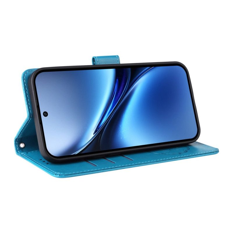 Kotelot Vivo X200 Puhelinkuoret Kukkakuvioinen Perhoskuvio