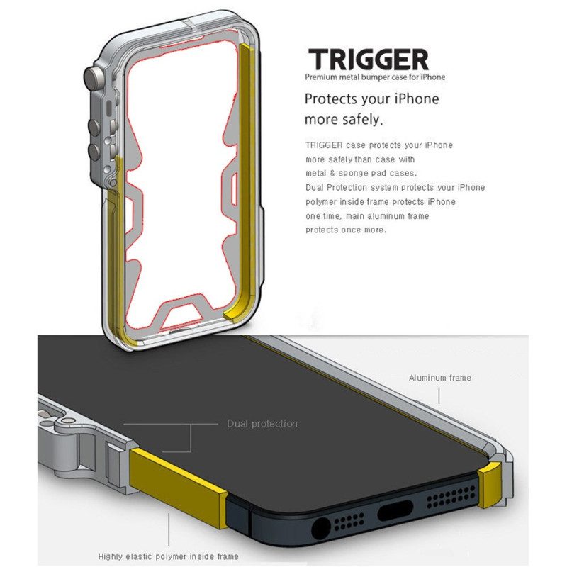 Kuori Vivo X200 Alumiininen Puskuri Hihnalla Suojakuori