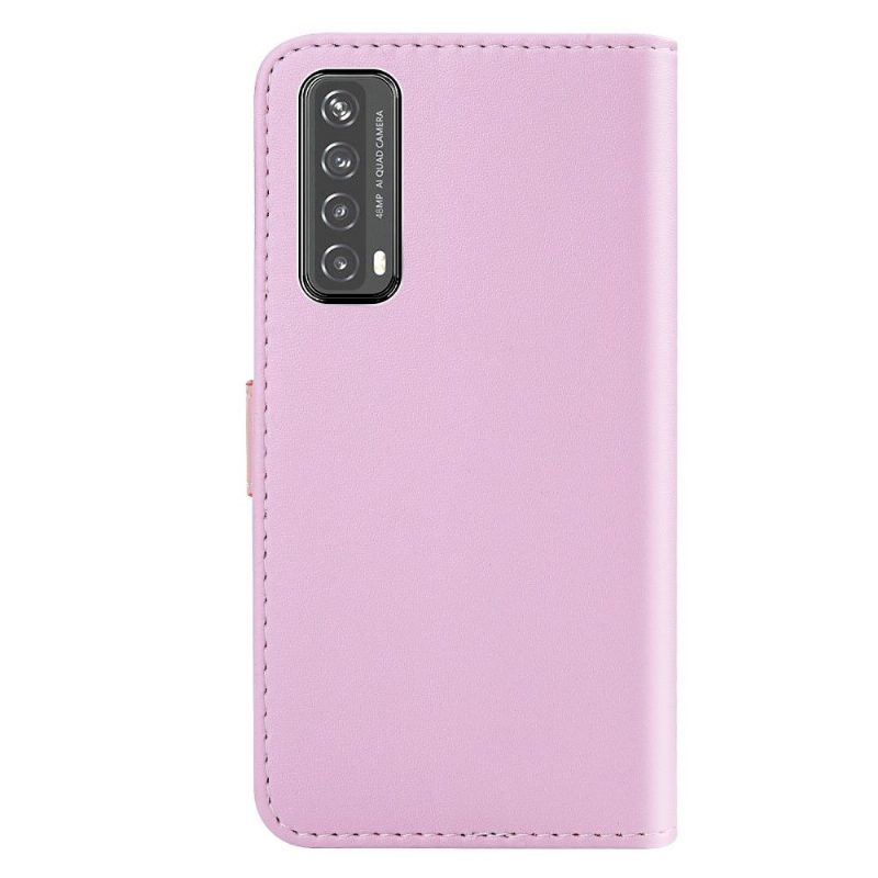 Kotelot Huawei P Smart 2021 Keinonahkainen Kolmivärinen Tikkaus