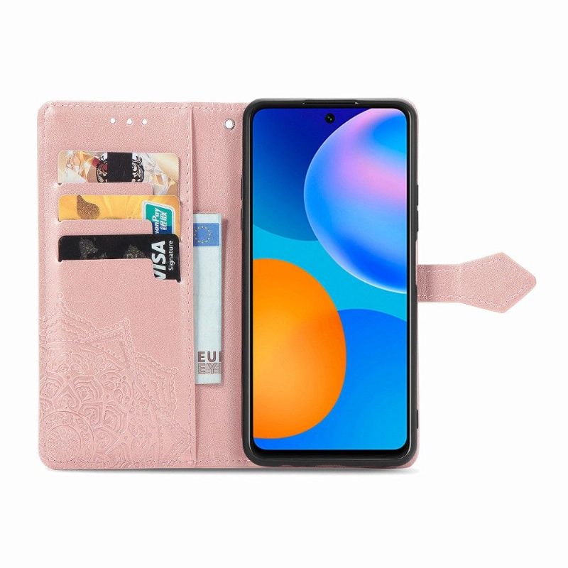 Kotelot Huawei P Smart 2021 Mandala-korttikotelo