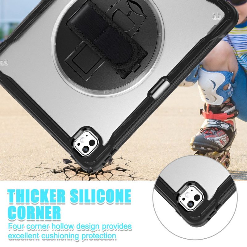 Case iPad Pro 13 (2025) Puhelinkuoret Jalusta Ja Pyörivä Käsihihna