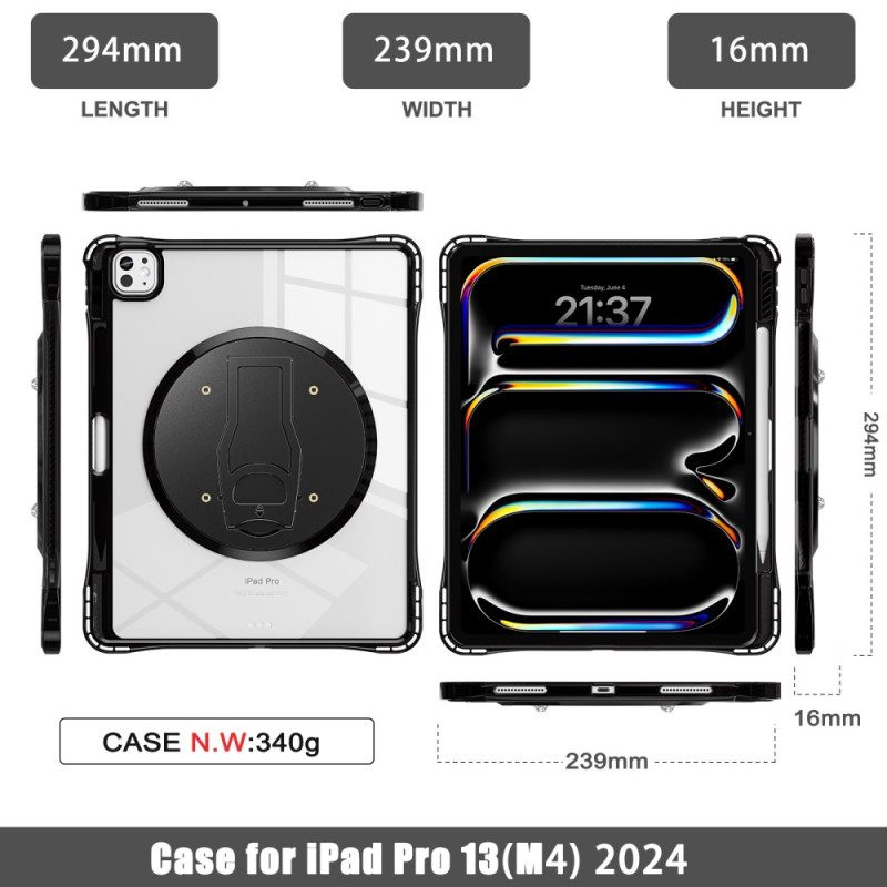 Case iPad Pro 13 (2025) Puhelinkuoret Läpinäkyvä Jalustalla