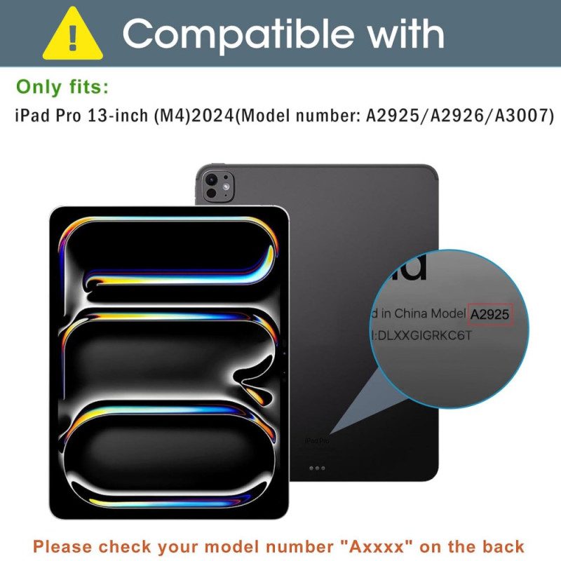 iPad Pro 13 (2025) Irrotettava Magneettinen Muotoilu