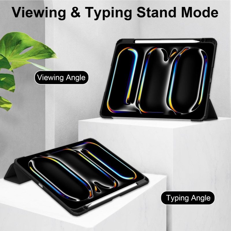 iPad Pro 13 (2025) Keinonahkainen Läpinäkyvä Kotelo