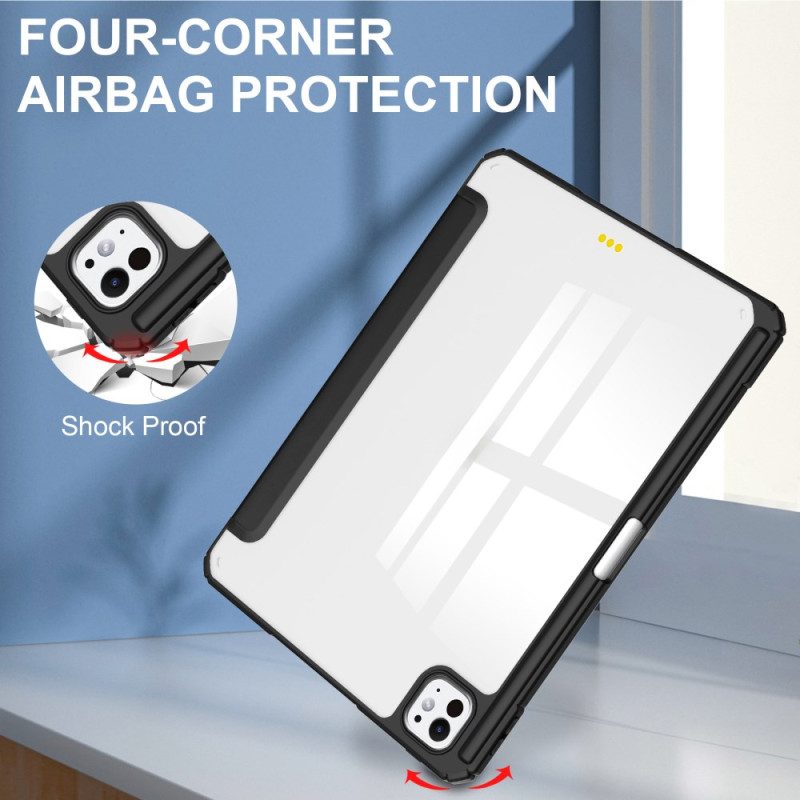 iPad Pro 13 (2025) Keinonahkainen Läpinäkyvä Kotelo