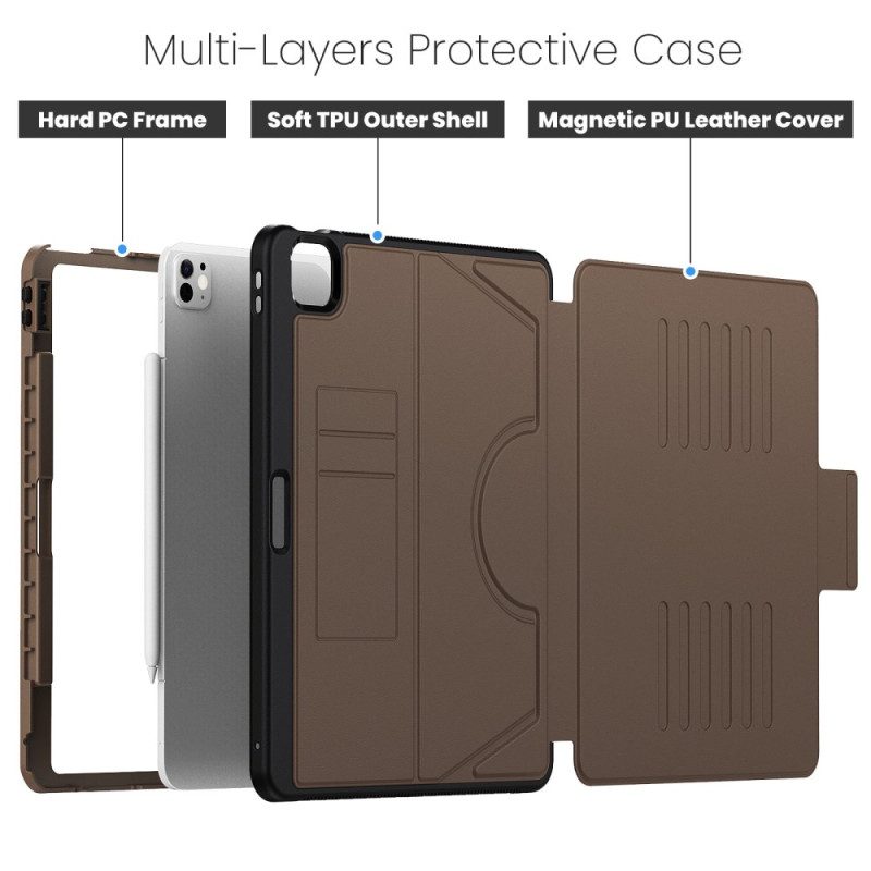 Kotelot iPad Pro 13 (2025) U-muotoinen Jalusta Ja Korttipidike