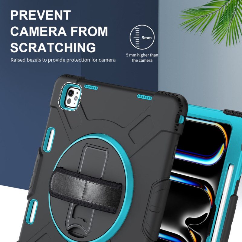 Kuori iPad Pro 13 (2025) Erittäin Kestävä Jalusta Ja Olkahihna