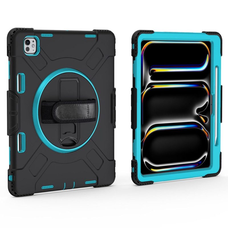 Kuori iPad Pro 13 (2025) Erittäin Kestävä Jalusta Ja Olkahihna