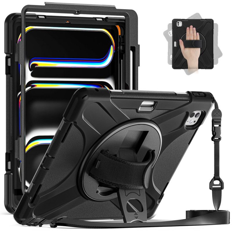 Kuori iPad Pro 13 (2025) Kynän Pidike Ja Olkahihna